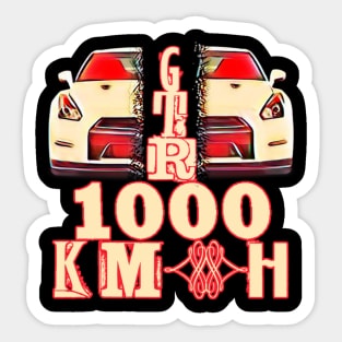 GT-R 1000 KM/H Sticker